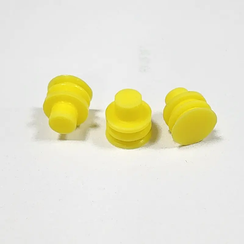 Enchufe de sello de silicona amarillo de 2.6 mm