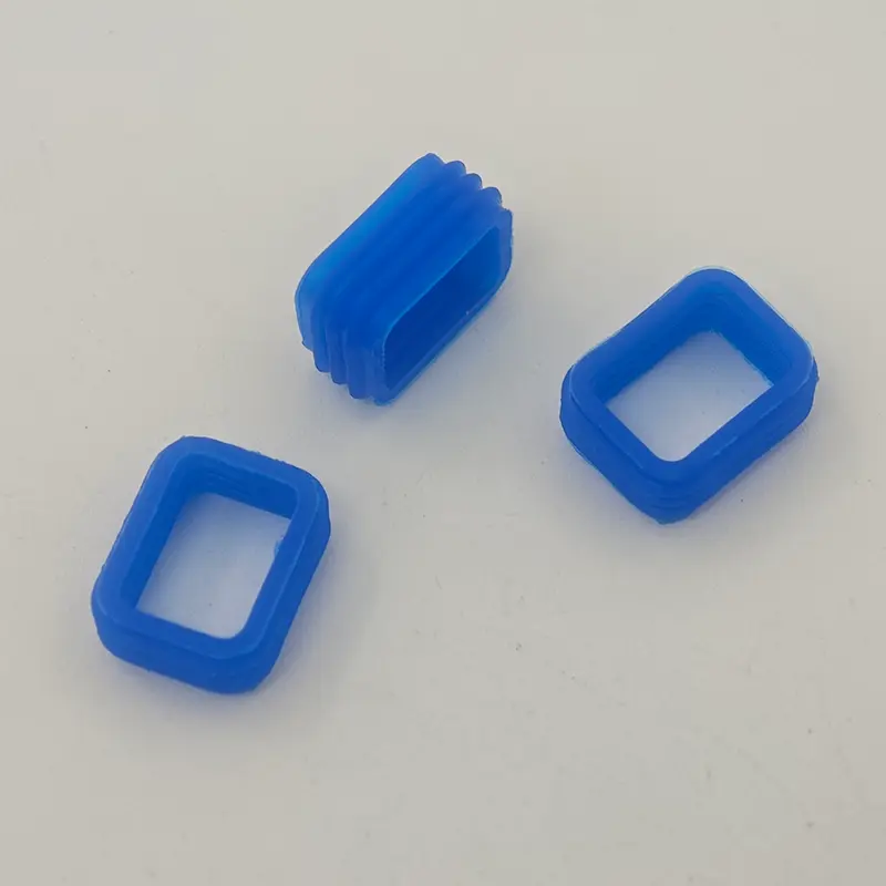 Junta de conector de goma azul de 3 vías de 3 vías