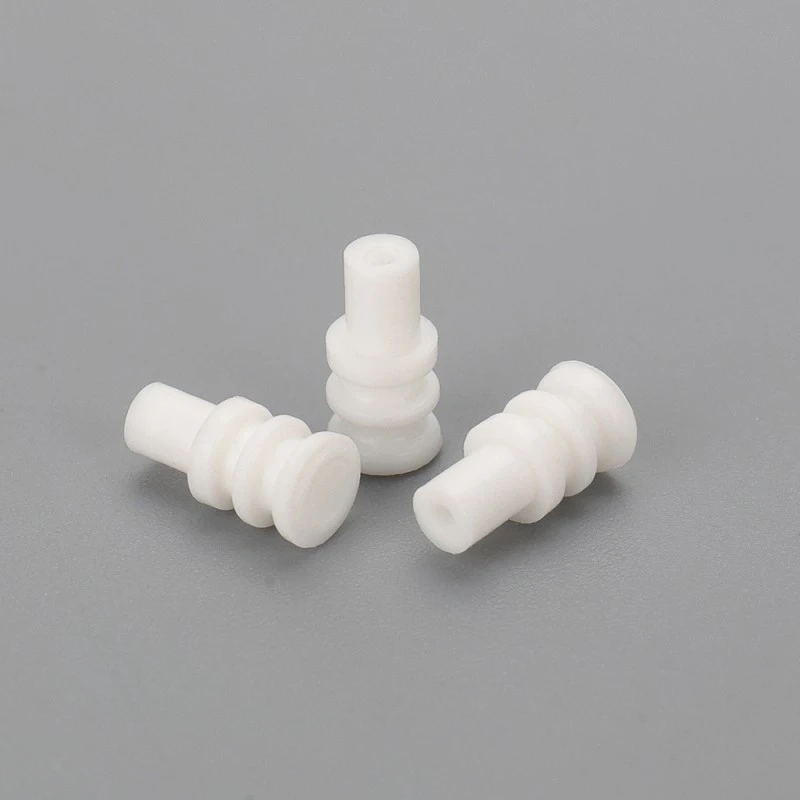 Sello de conector de caucho blanco